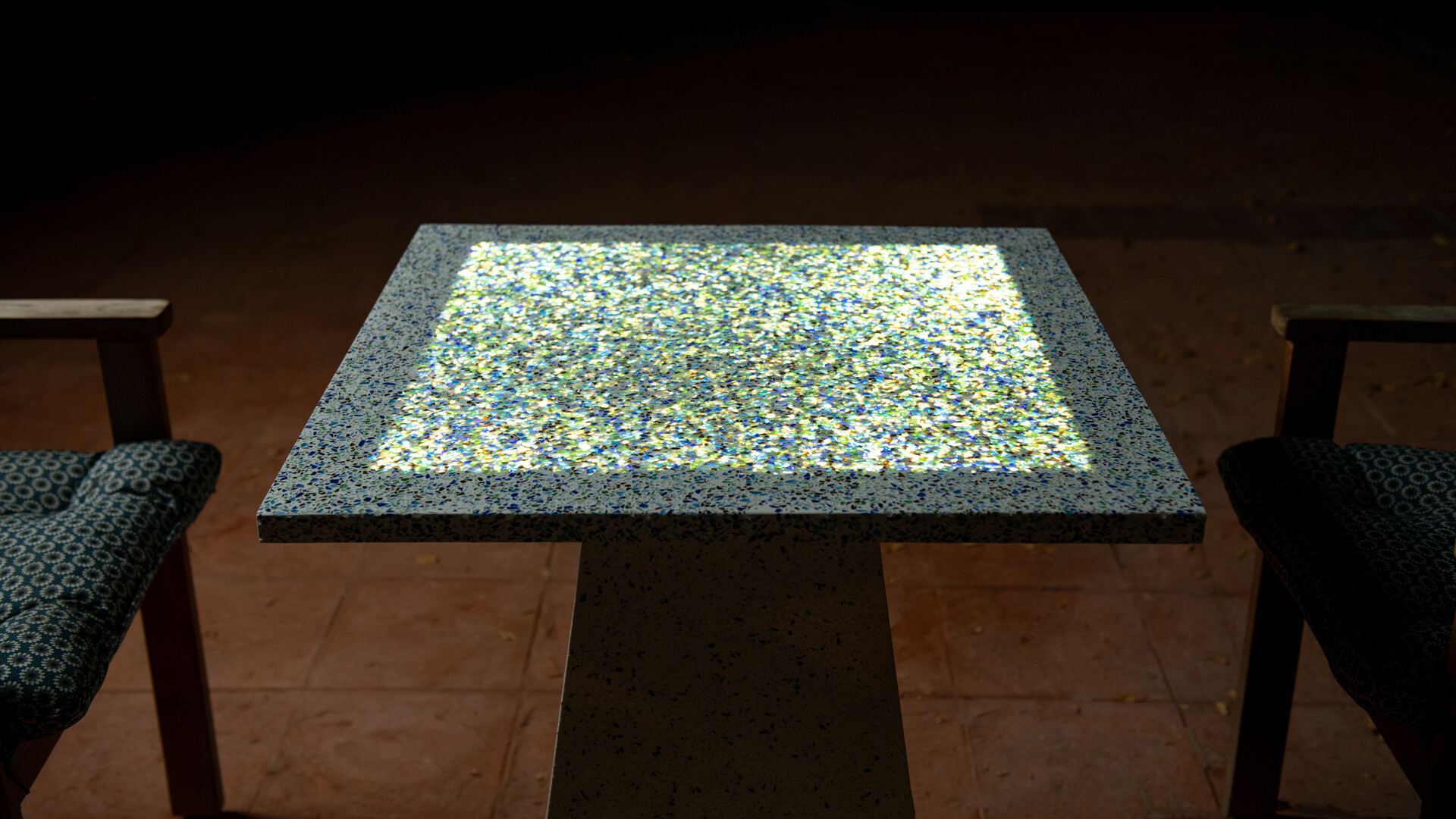Lit Terrazzo Table Lit Terrazzo Table